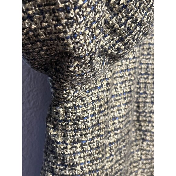 Van Heusen Studio Women Tweed Jacket XXL Black & White Raw Edges Preppy Office - Picture 6 of 16